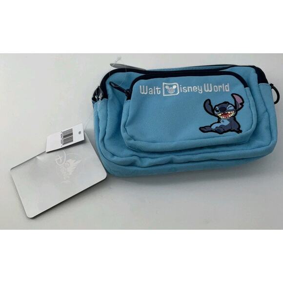Walt Disney World Stitch Fanny Pack With A Belt To Make It In To A Cross Body - Picture 1 of 8